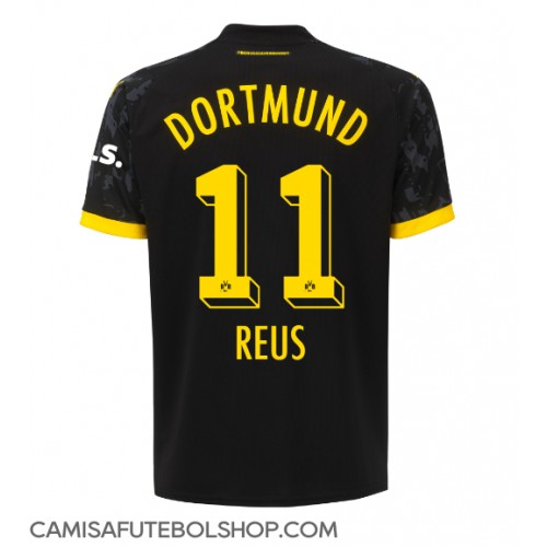 Camisa de time de futebol Borussia Dortmund Marco Reus #11 Replicas 2º Equipamento Feminina 2023-24 Manga Curta